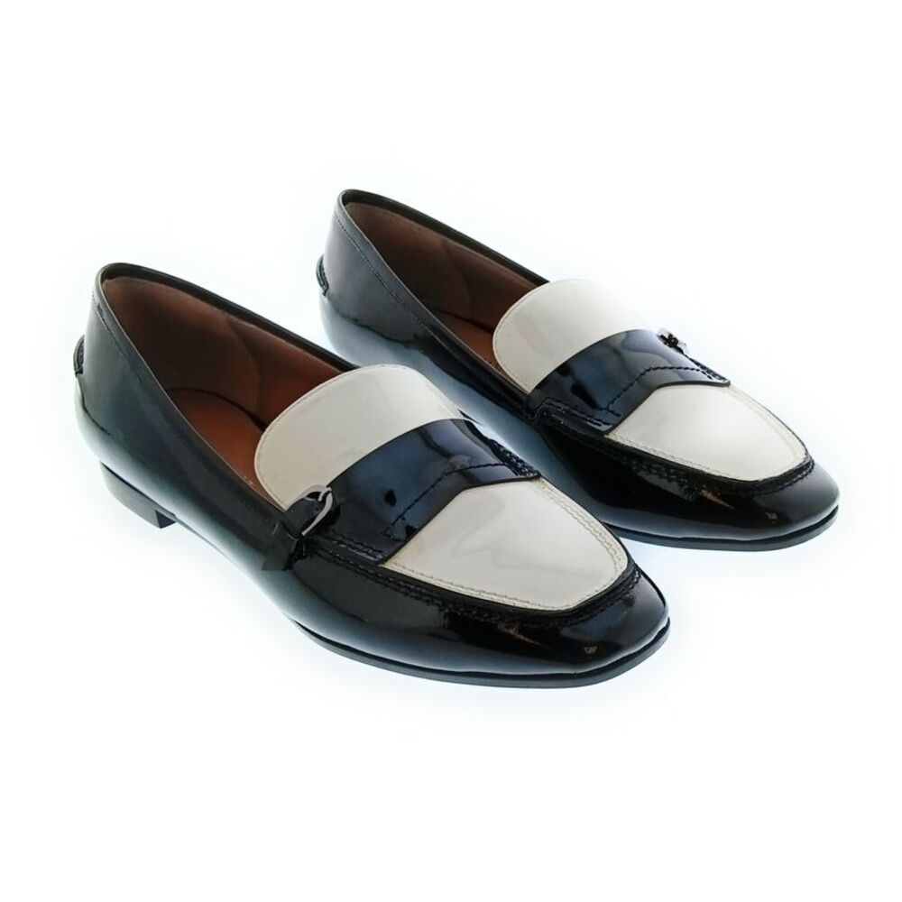 Emporio Armani Women's Two-Tone Patent Leather Penny Loafers